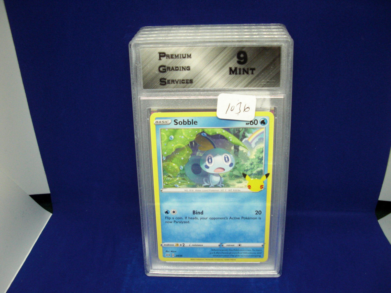PGS 9 Mint Sobble PokÃ©mon celebrations card (1 of 1)