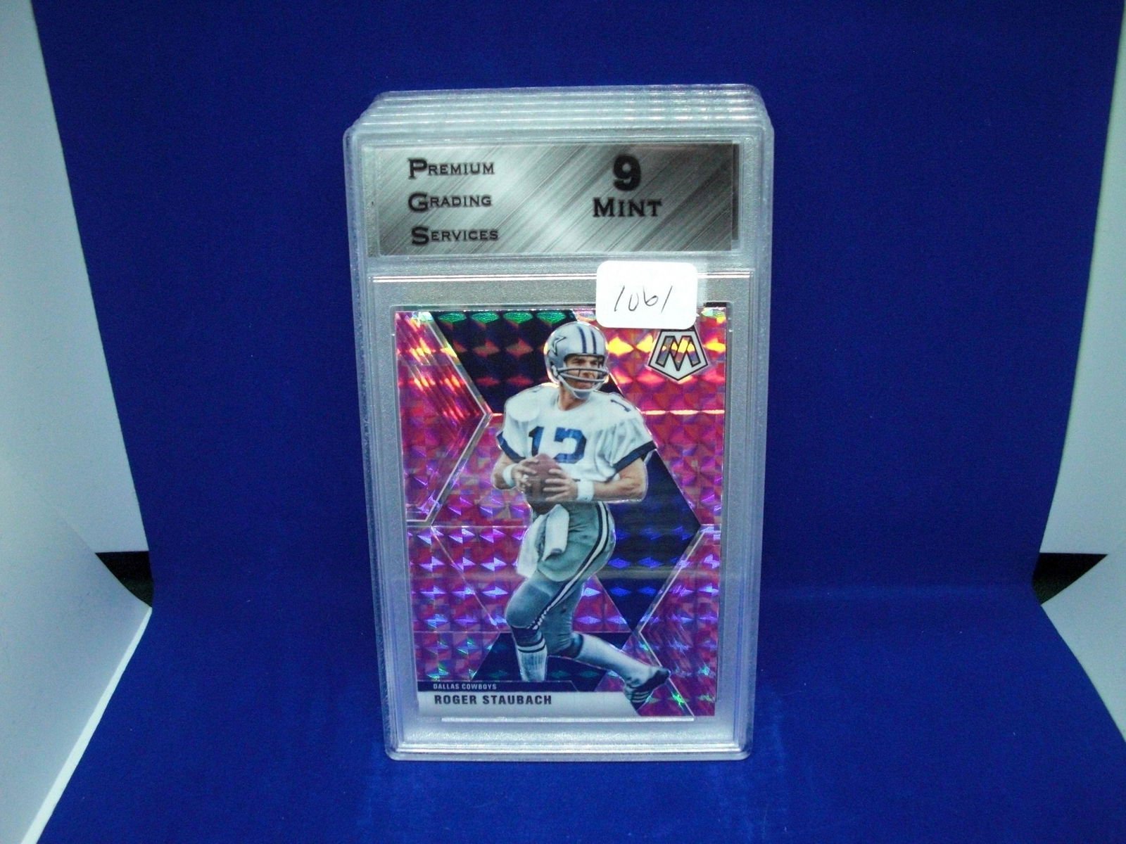 PGS 9 Mint Roger Staubach pink mosaic (1 of 1)