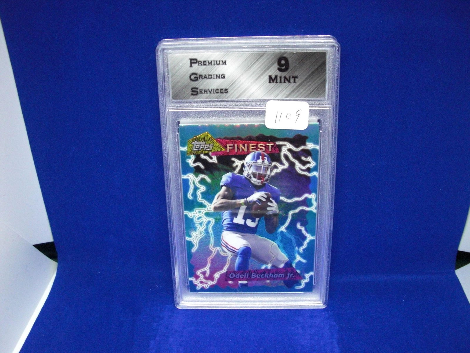 PGS 9 Mint Odell Beckham junior Topps finest refractor (1 of 1)