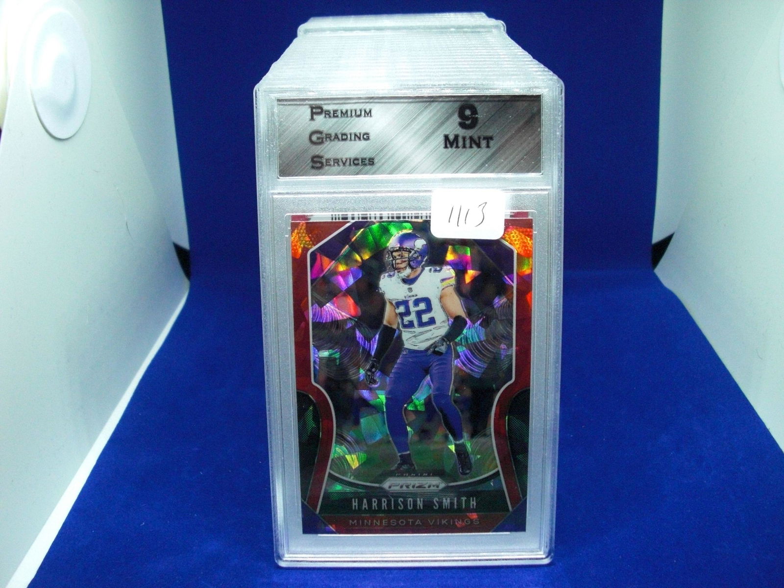 PGS 9 Mint Harrison Smith Red cracked  ice (1 of 1)