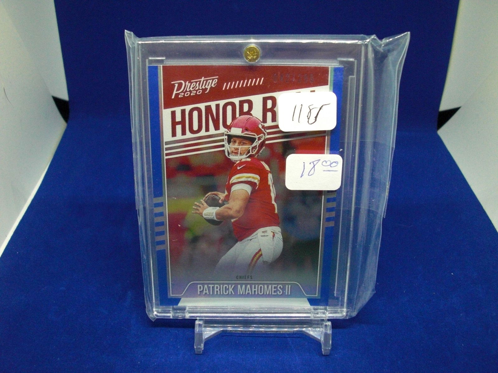 Patrick mahomes honor roll 042/299 (1 of 1)