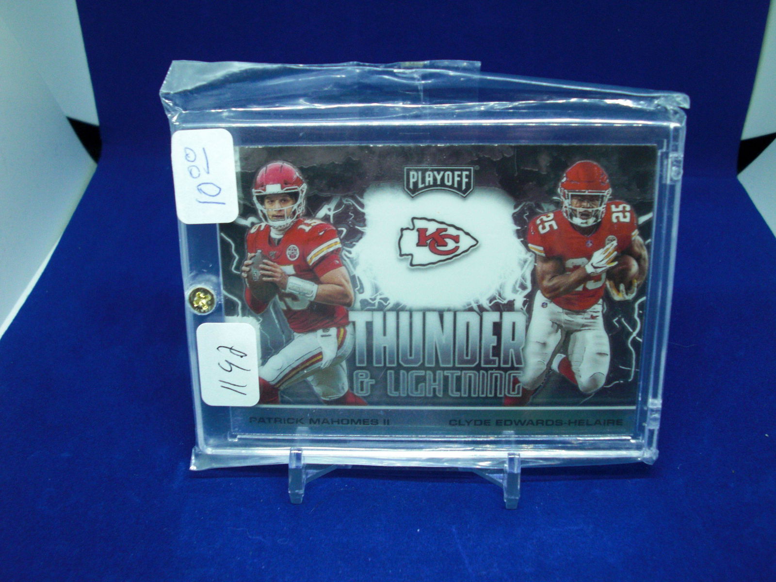 Patrick Mahomes II Thunder and lightning (1 of 1)