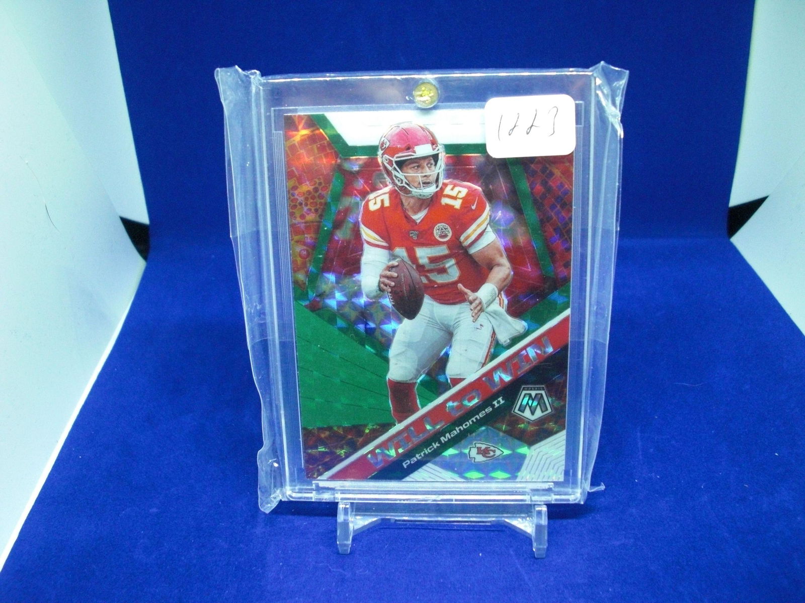 Patrick Mahomes II Silver mosaic will to win (1 of 1)