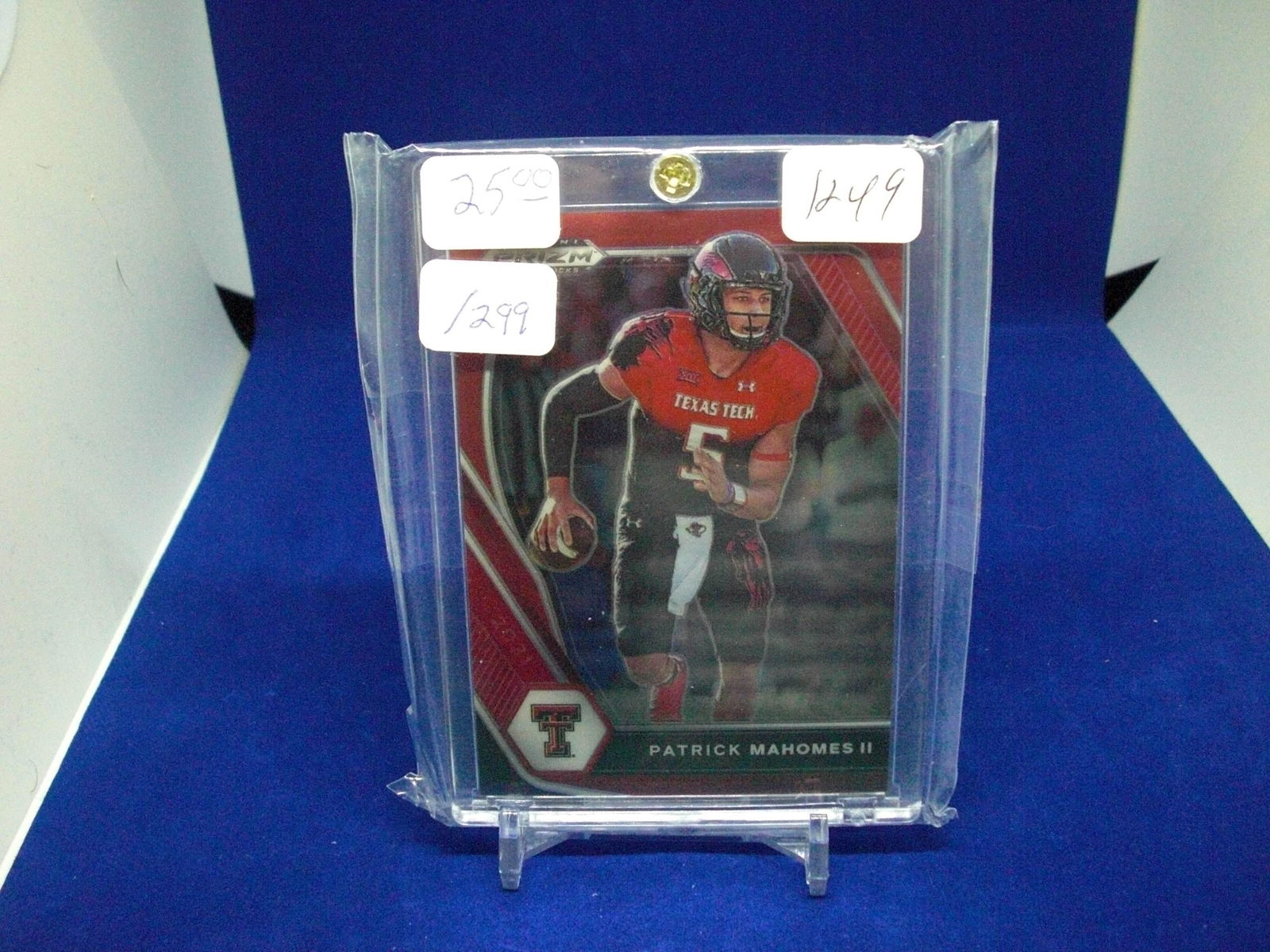 Patrick Mahomes II red prizm 018/299 (1 of 1)