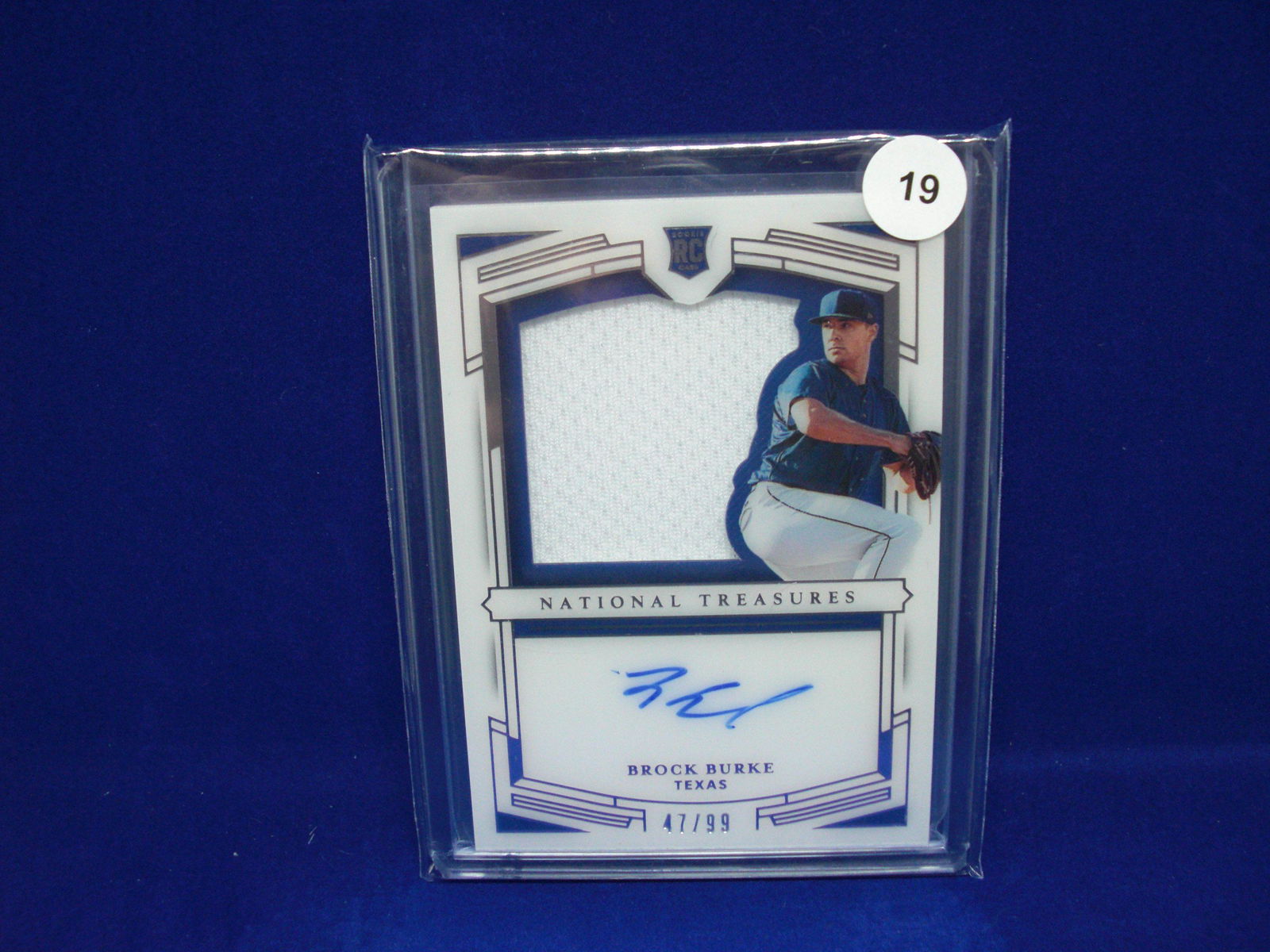 brock burke natl treasures rookie jersey auto (1 of 1)