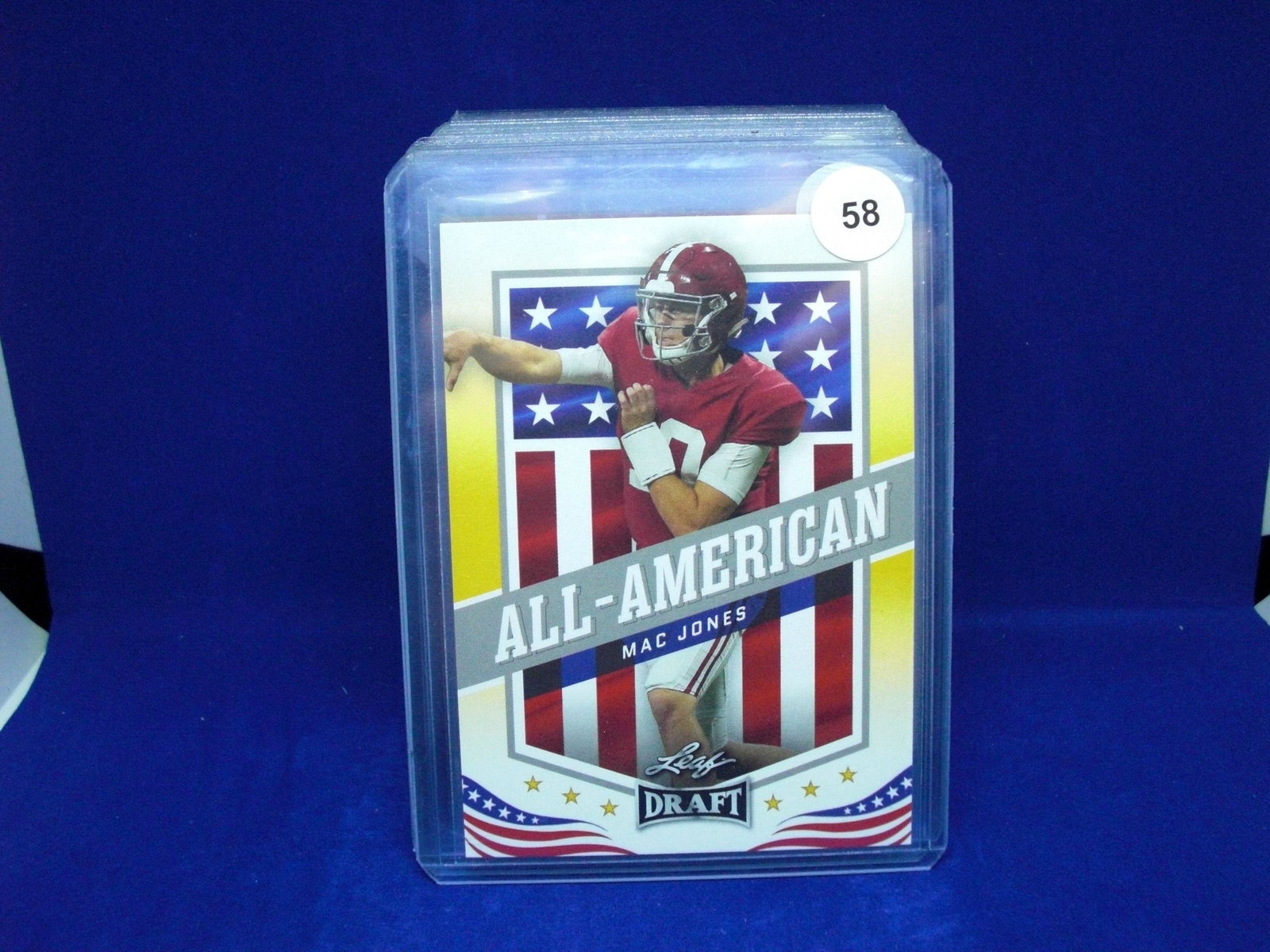 mac jones rookie card: in top loader
