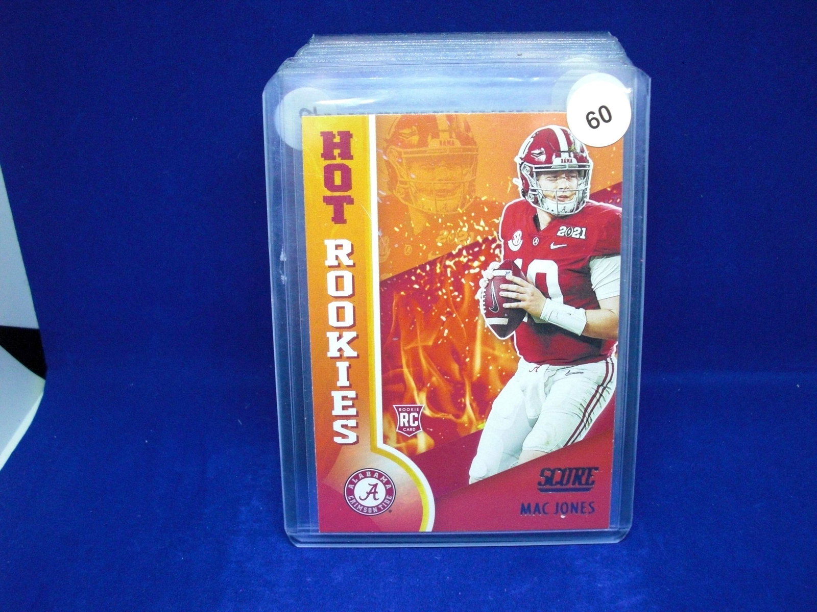 mac jones rookie card: in top loader