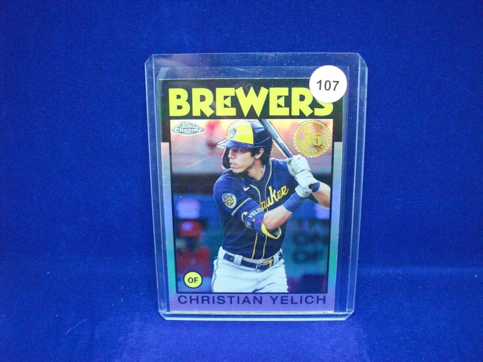 Christian Yelich 1986 refractor (1 of 1)