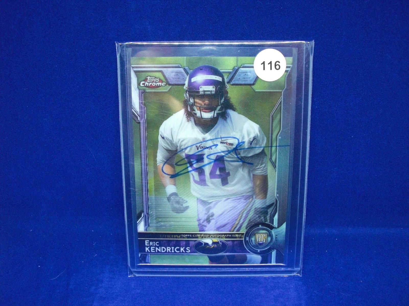 Eric kendricks Topps Chrome rookie autograph (1 of 1)