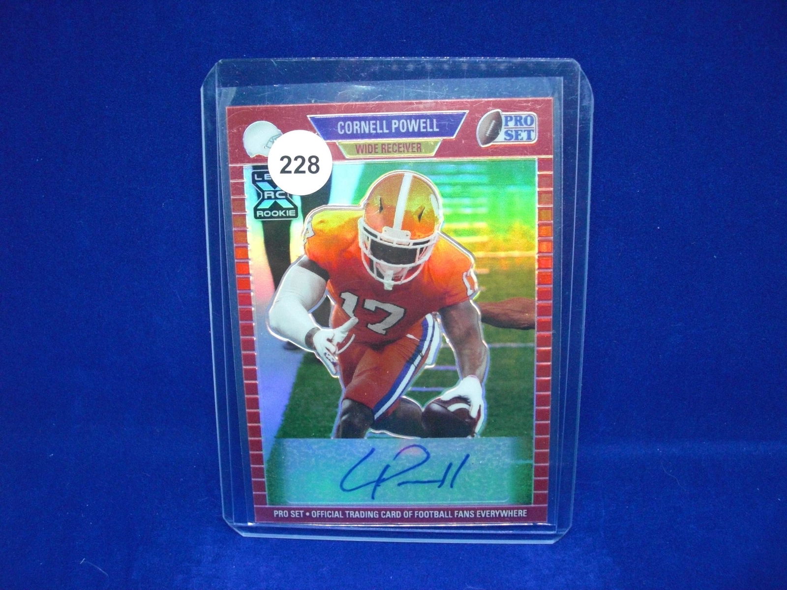 cornell pwoell leaf proset rookie auto 87/100 (1 of 1)