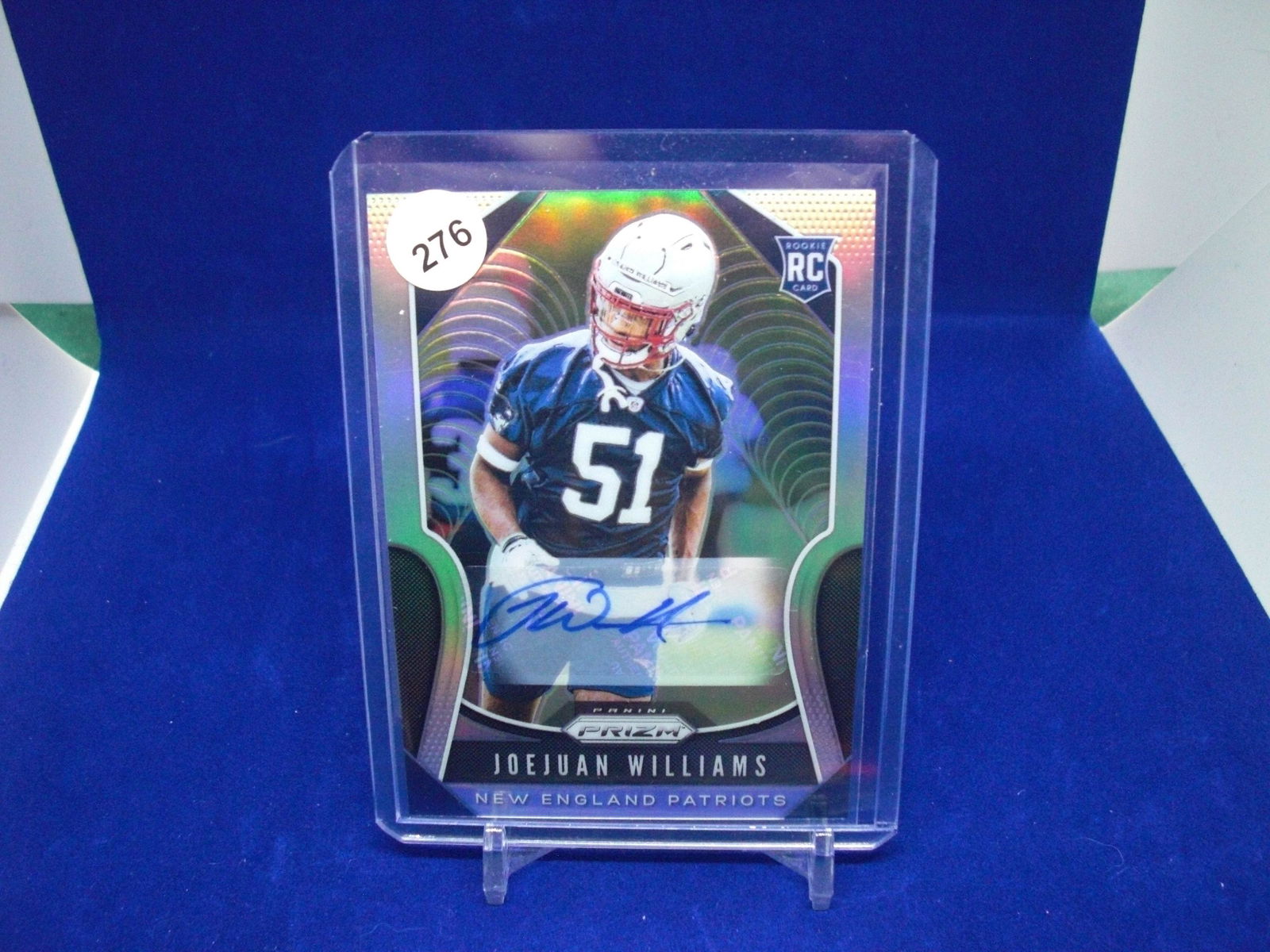 joejuan williams silver prizm rookie auto (1 of 1)