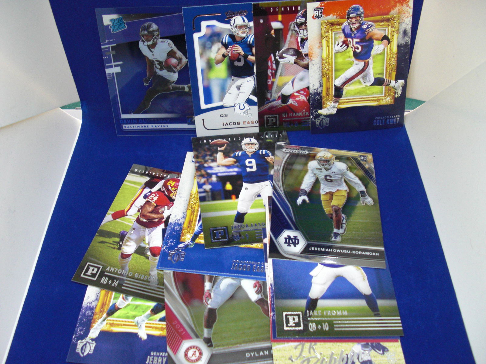 lot of 15 assorted rookie football cards (1 of 1)