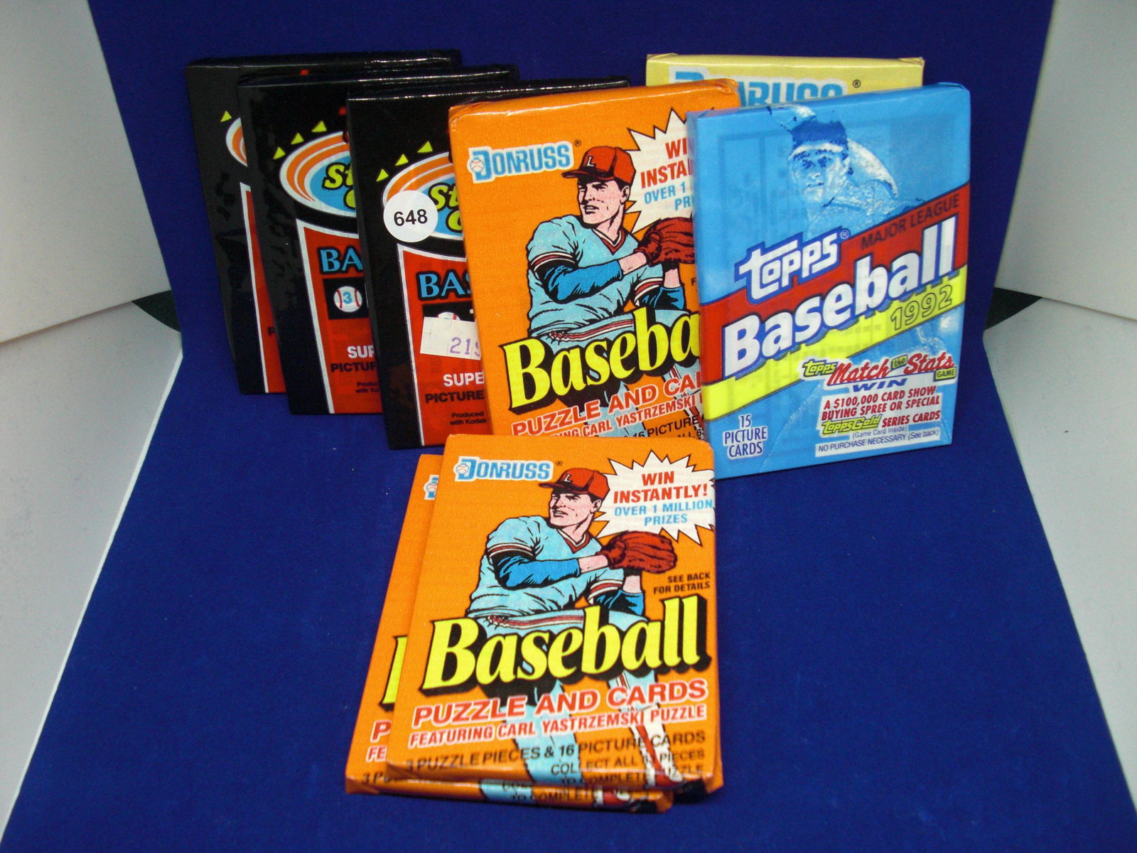 lot of 8 assorted baseball wax packs (1 of 1)