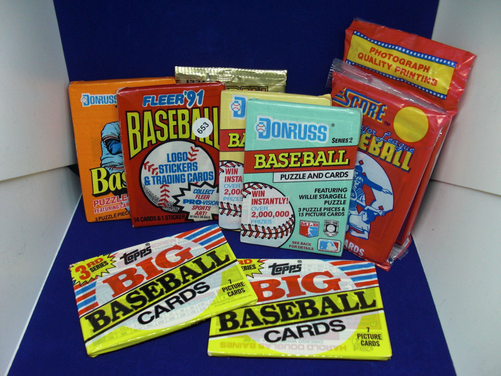 lot of 8 assorted baseball wax packs (1 of 1)