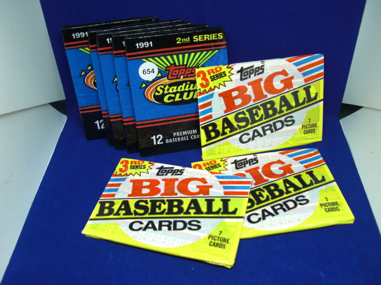 lot of 8 assorted baseball wax packs (1 of 1)