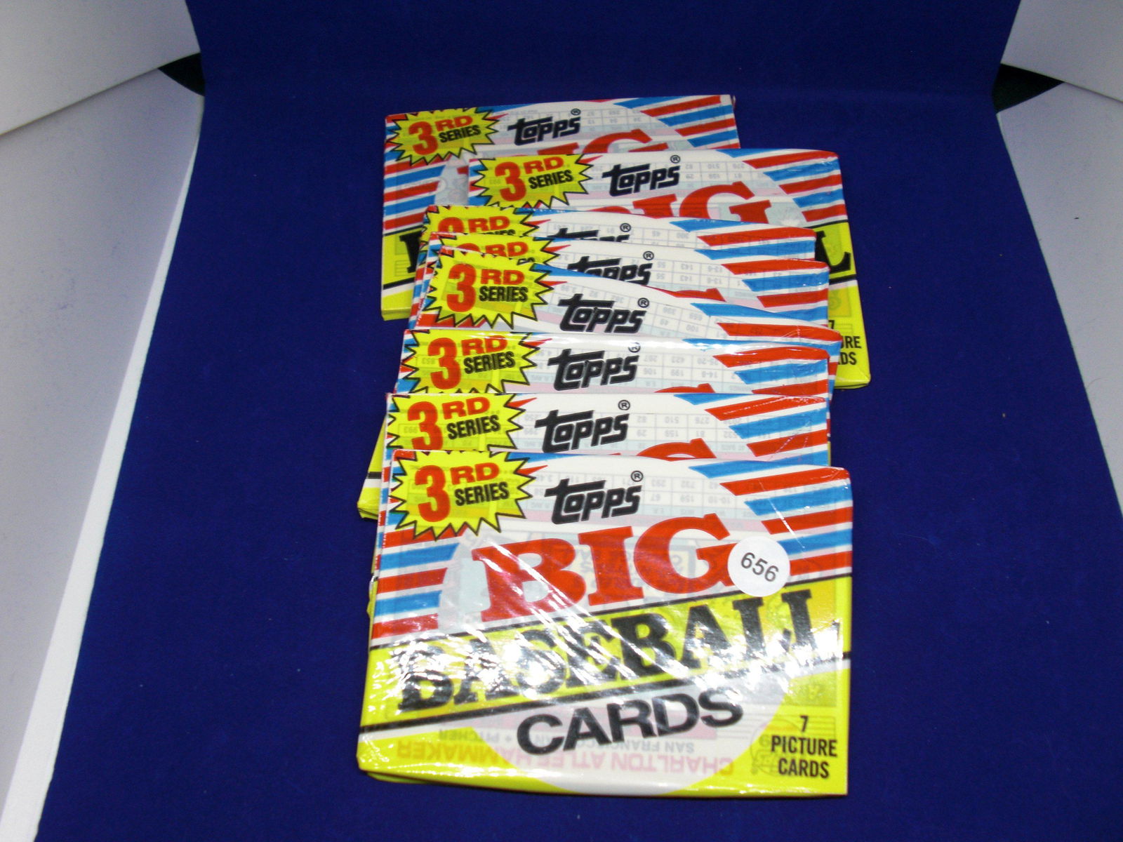 lot of 8 1988 topps big baseball series 3 wax packs (1 of 1)