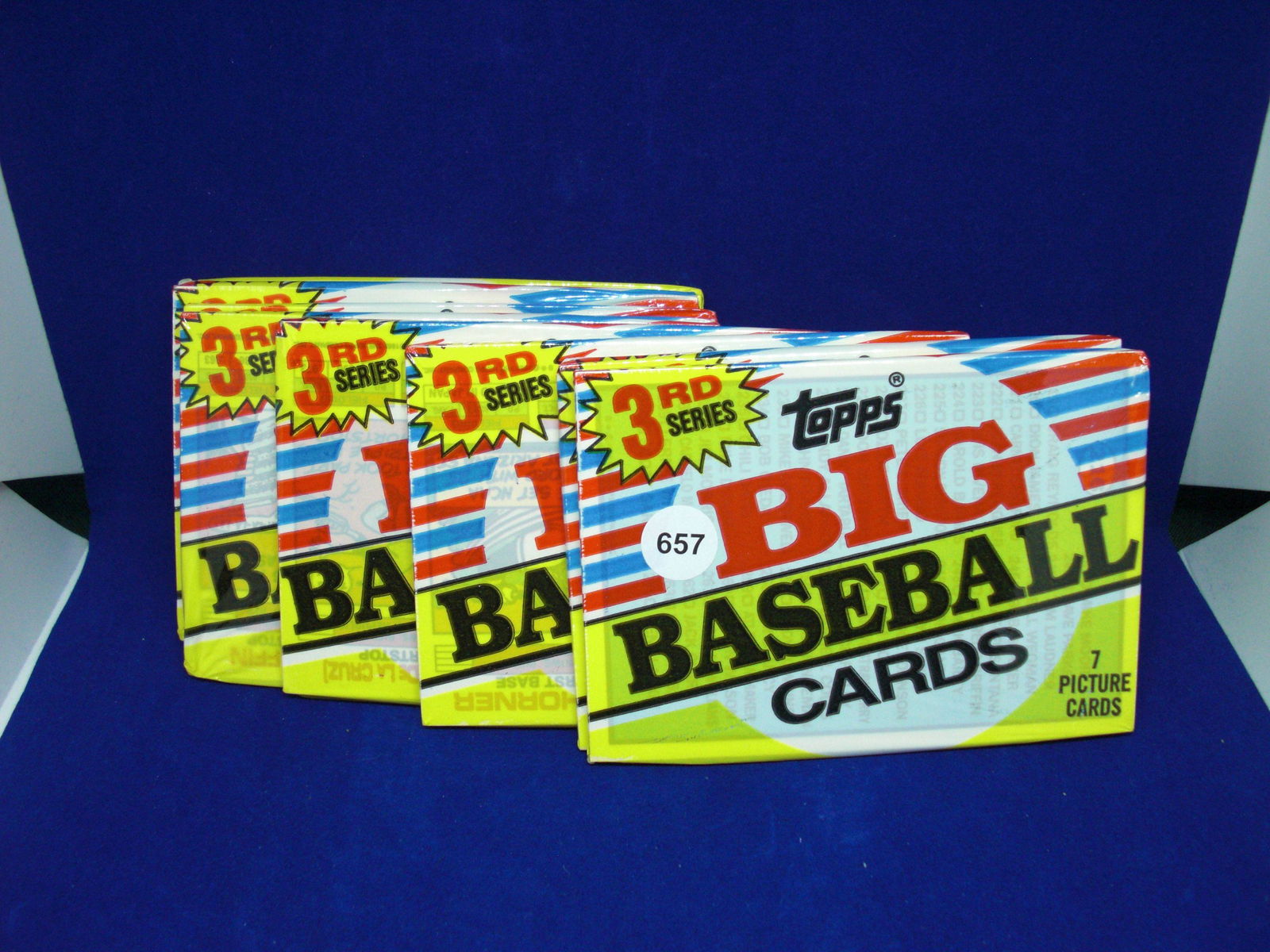 lot of 8 1988 topps big baseball series 3 wax packs (1 of 1)