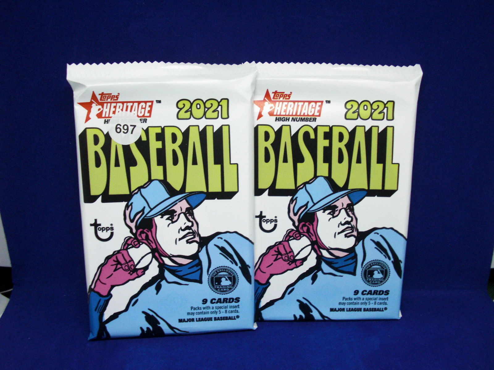 LOT OF 2 2021 topps HERITAGE BASEBALL sealed PACKS (1 of 1)