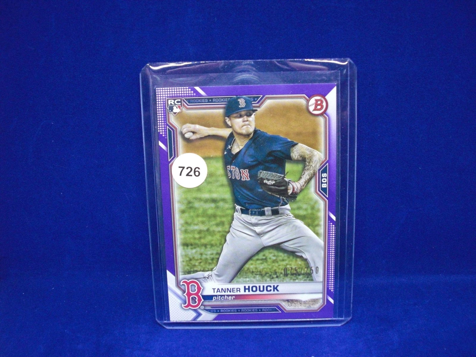 tanner houck purple bowman rookie 075/250 (1 of 1)