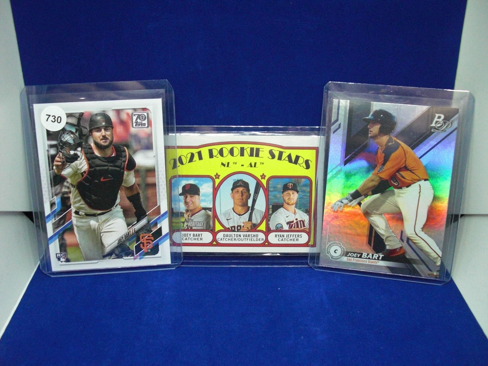 lot of 3 joey bart rookie cards (1 of 1)
