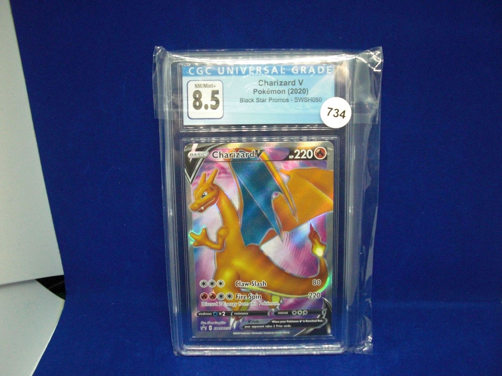 CGC graded 8.5 Charizard V Full ART shiny card (1 of 1)