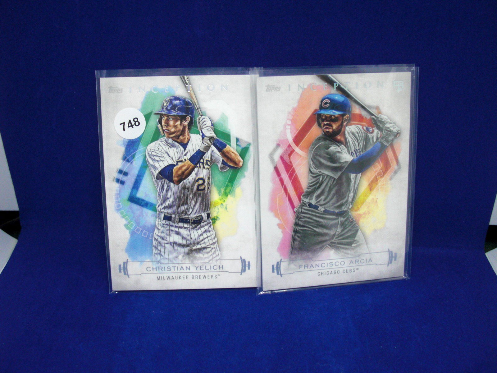 lot of 2 topps inception baseball cards (1 of 1)