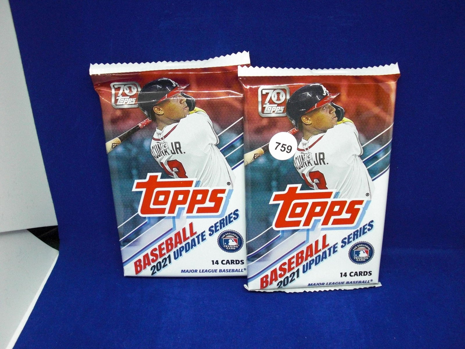 lot of 2 2021 topps update sealed packs (1 of 1)