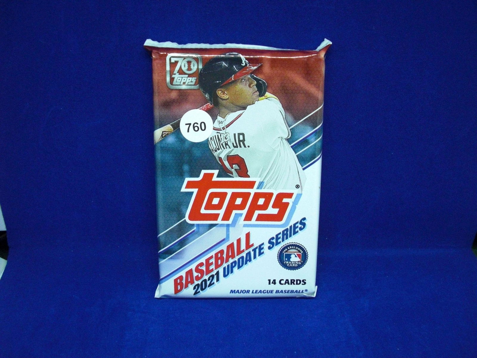2021 topps update fat pack w/ 70th anniversry relic (1 of 1)