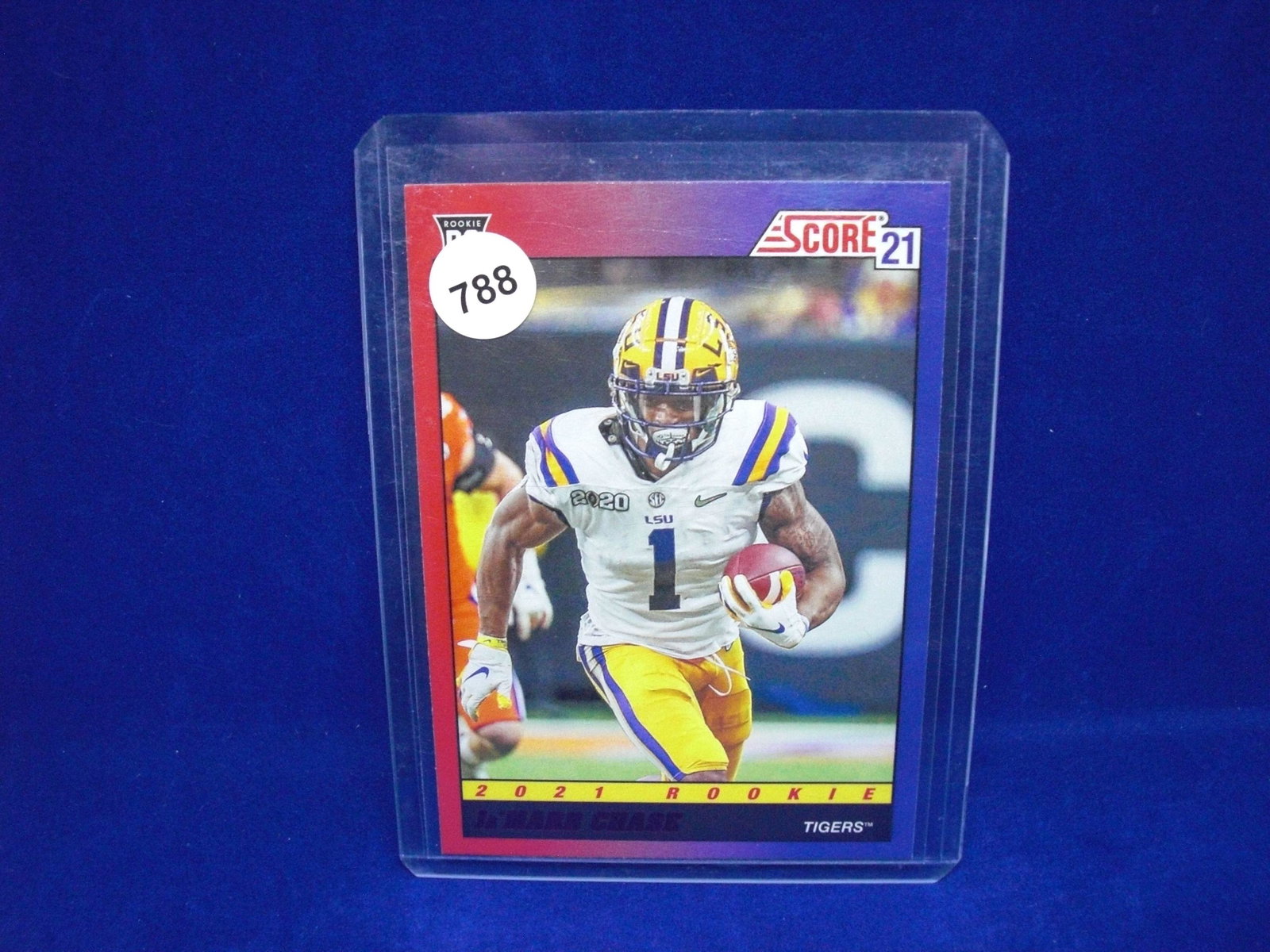 jamarr chase red foil rookie card: jamarr chase red foil rookie card