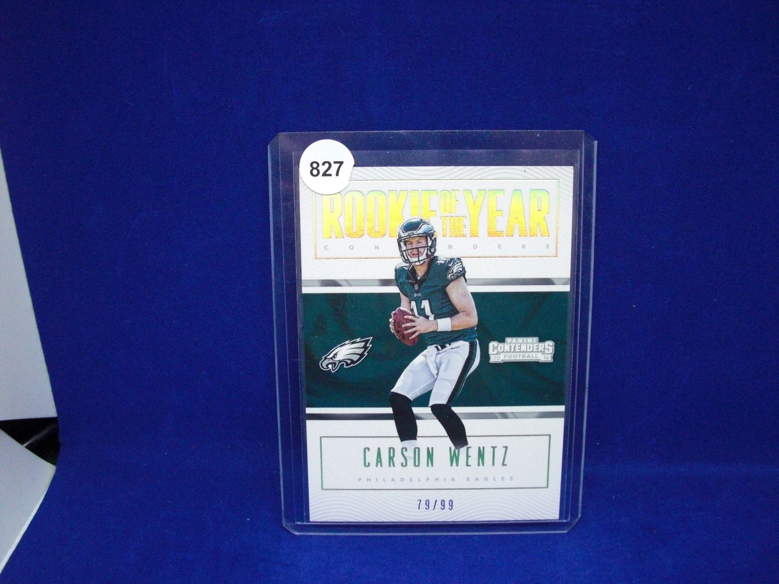 carson wentz rookie contenders sp 79/99 (1 of 1)