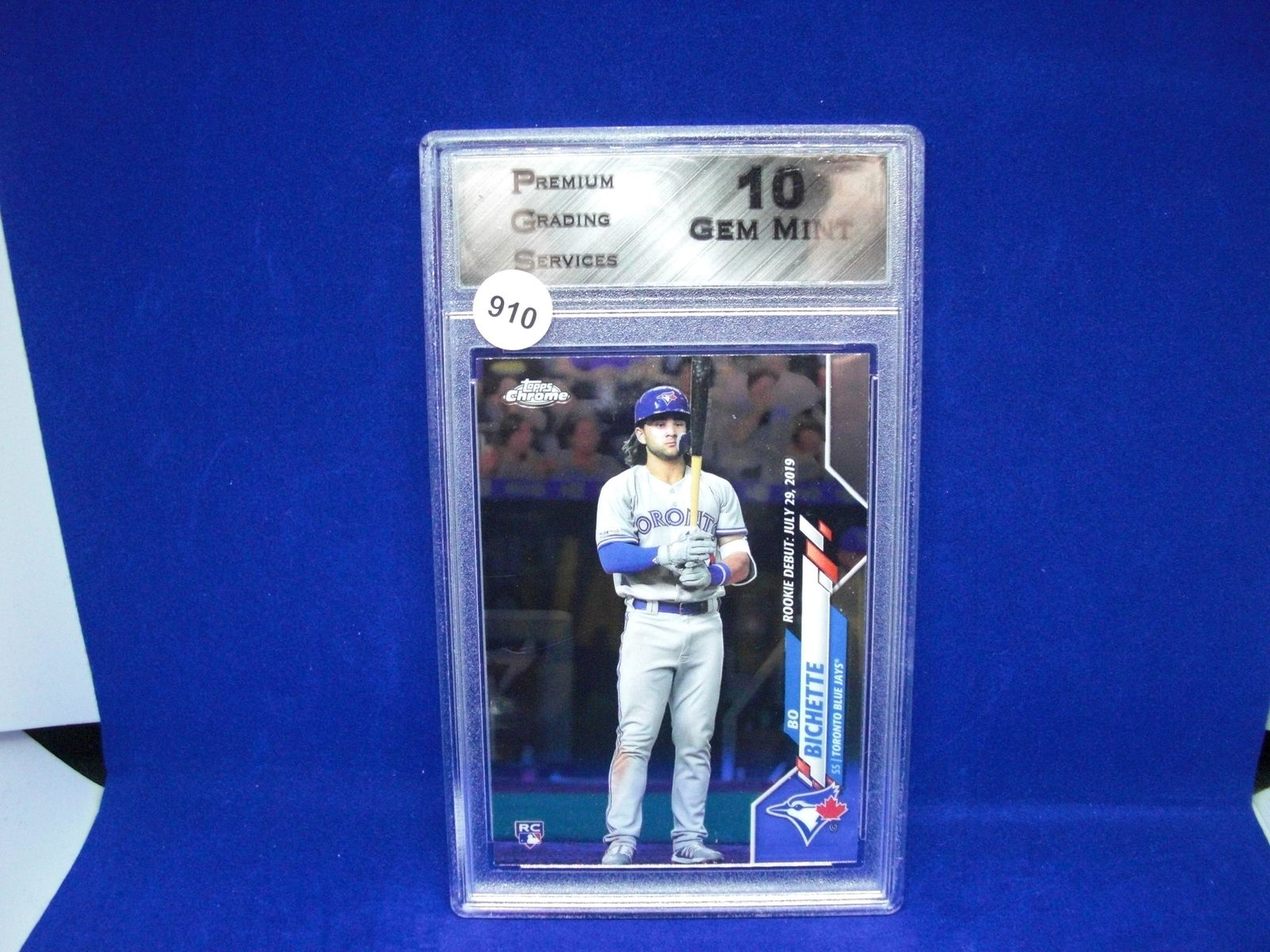 PGS graded gem 10 bo bichette topps chrome rookie (1 of 1)