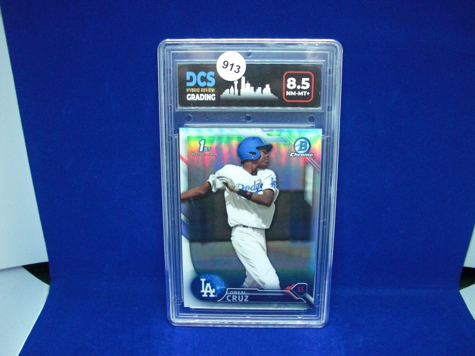 DCS graded 8.5 oneal cruz 1st bowman refractor (1 of 1)