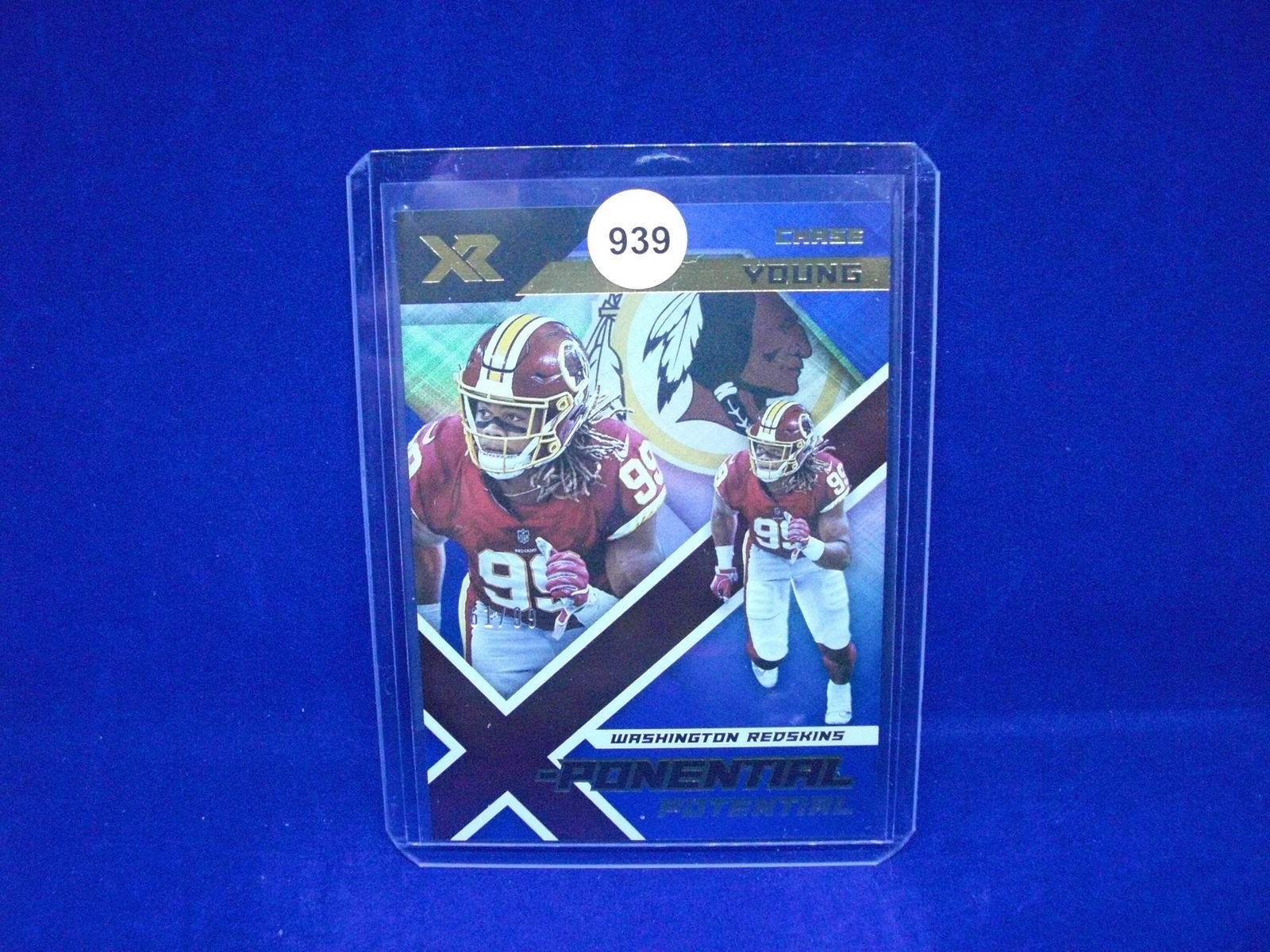 CHASE YOUNG Xr blue rookie sp 61/99 (1 of 1)