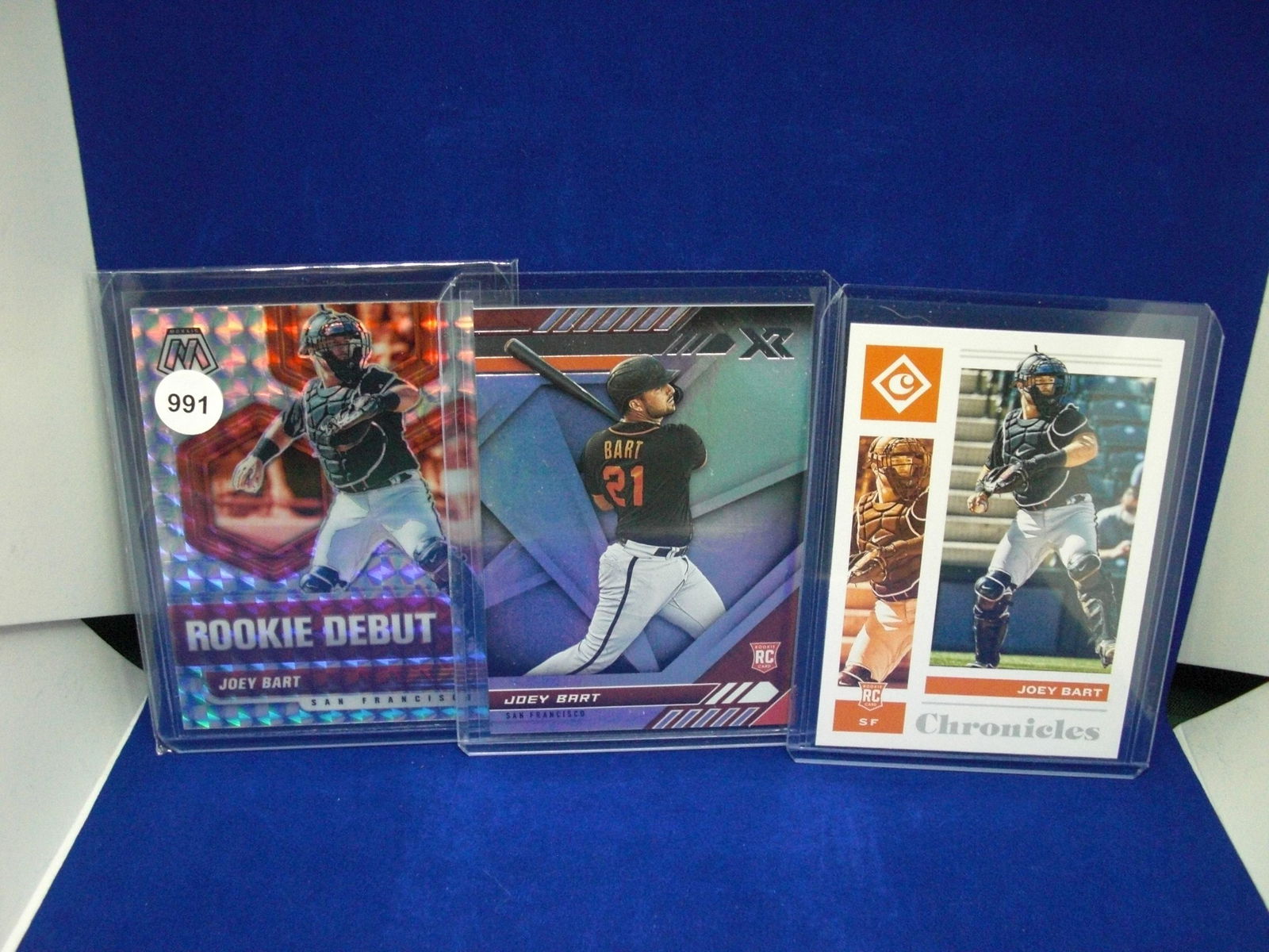 lot of 3 joey bart giants rookie cards (1 of 1)