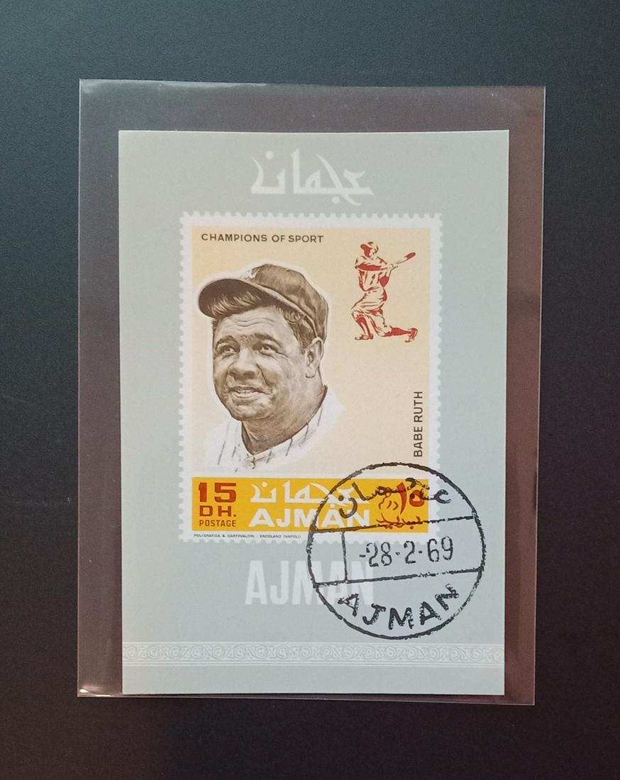 babe ruth champions of sport stamp sheet (1 of 1)