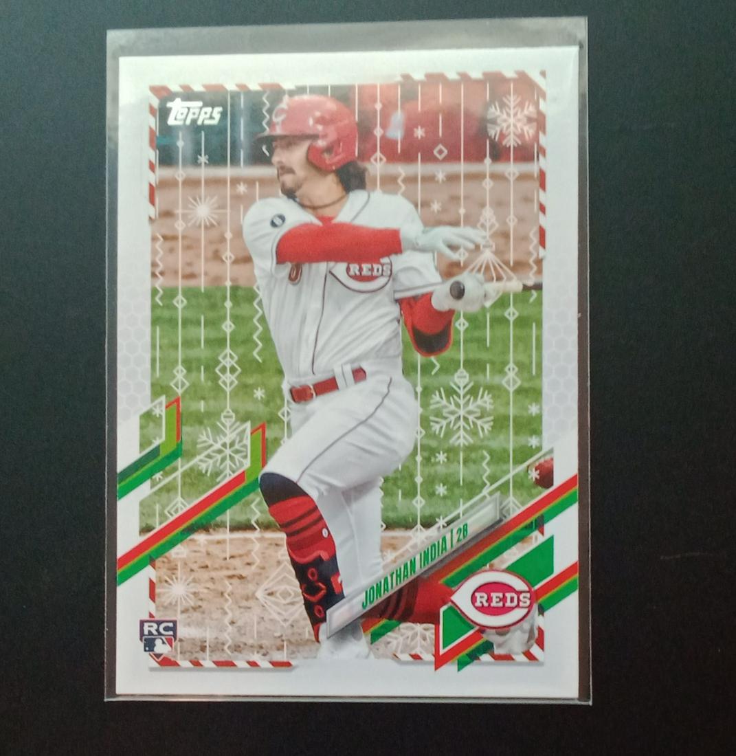 2021 topps holiday edition ROY jonathan india rookie: 2021 topps holiday edition ROY jonathan india rookie card
