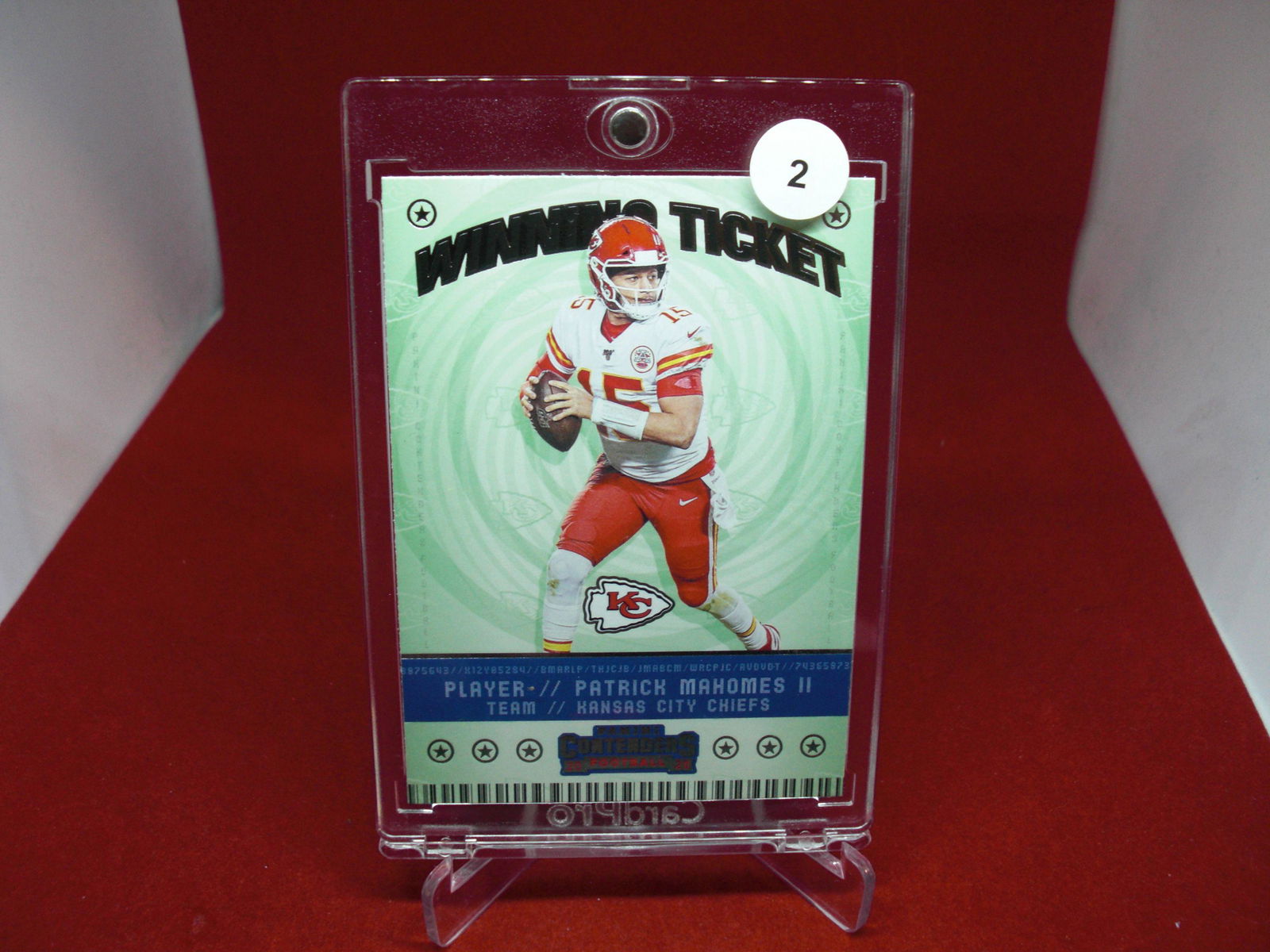 Patrick Mahomes II contenders winning ticket (1 of 1)
