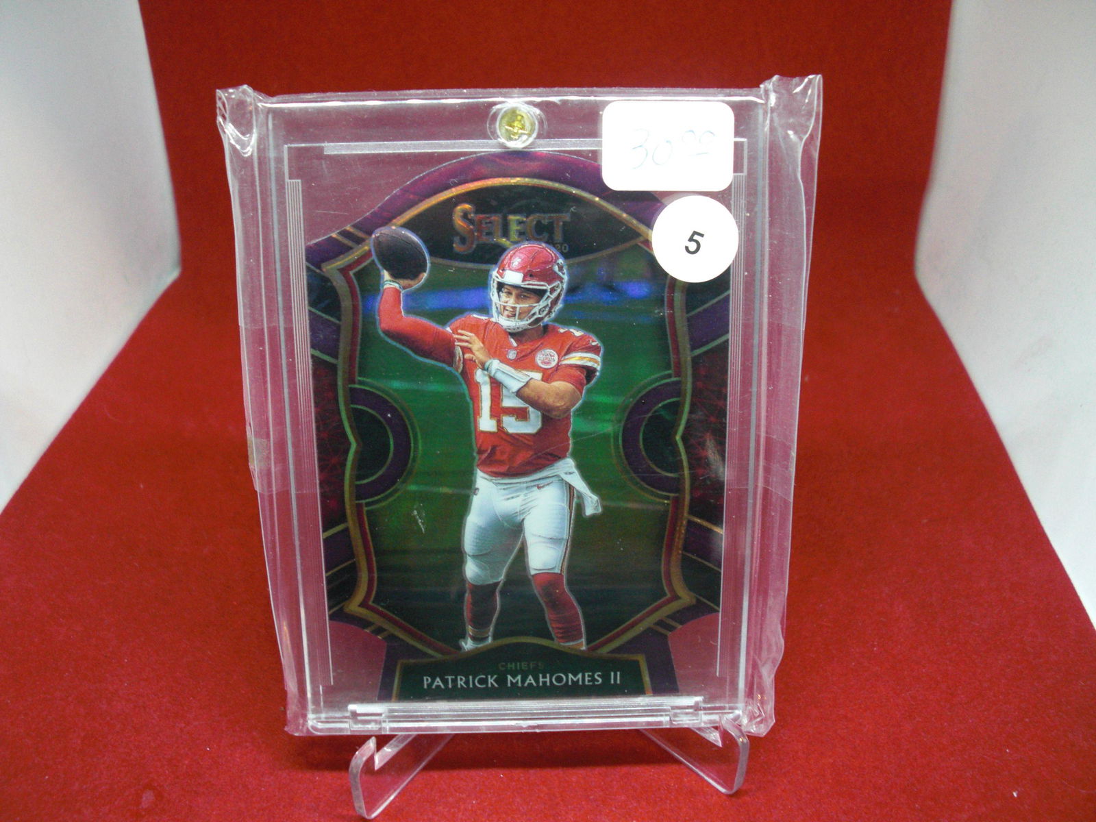 Patrick Mahomes II purple Select diecut (1 of 1)