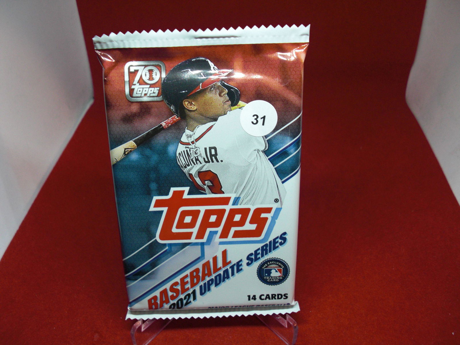 2021 topps update series baseball sealed pack (1 of 1)