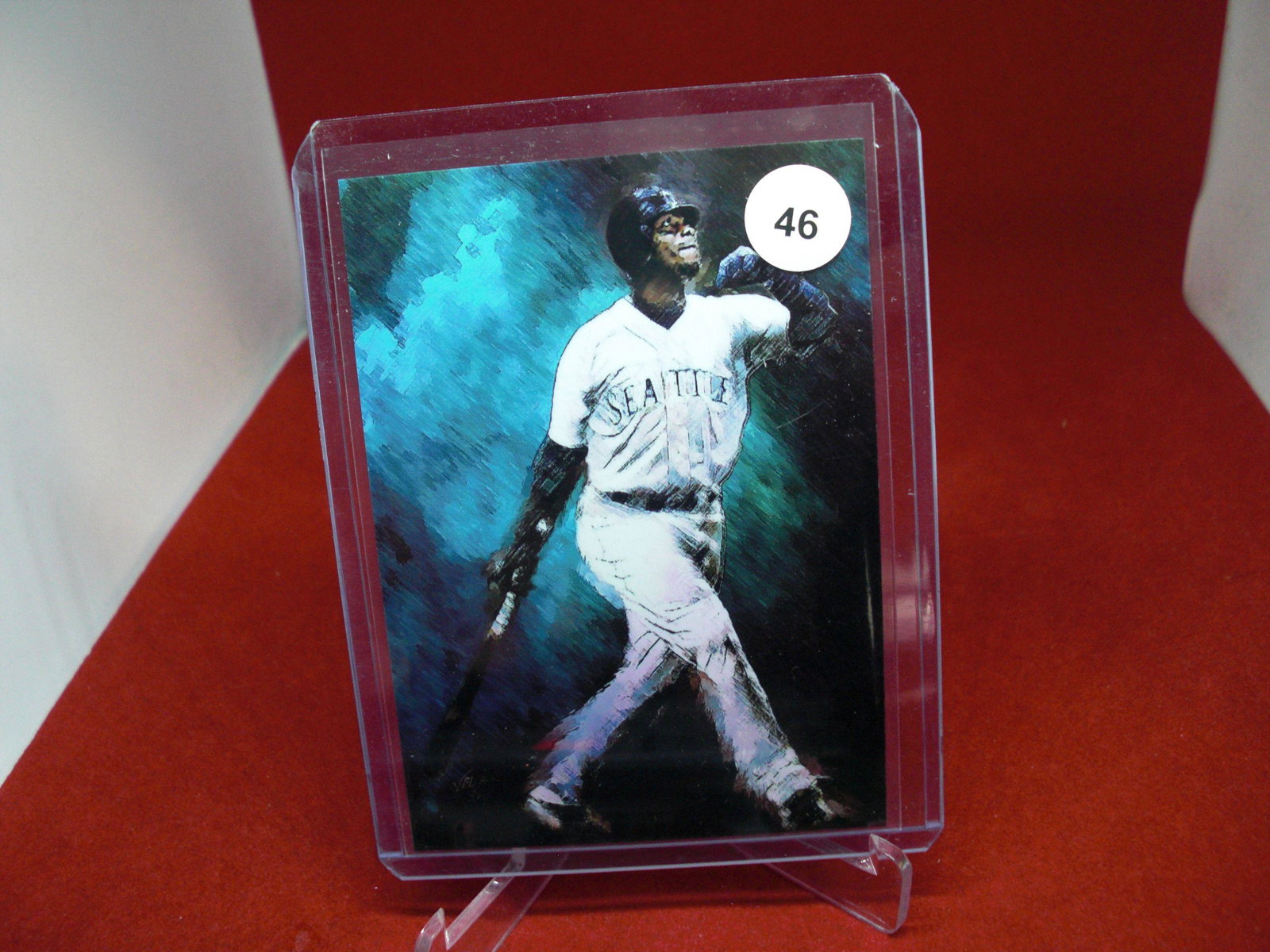 KEN GRIFFEY JR UNLIMITED EDITION SKETCH CARD: open edition sketch card by artist EDWARD VELA