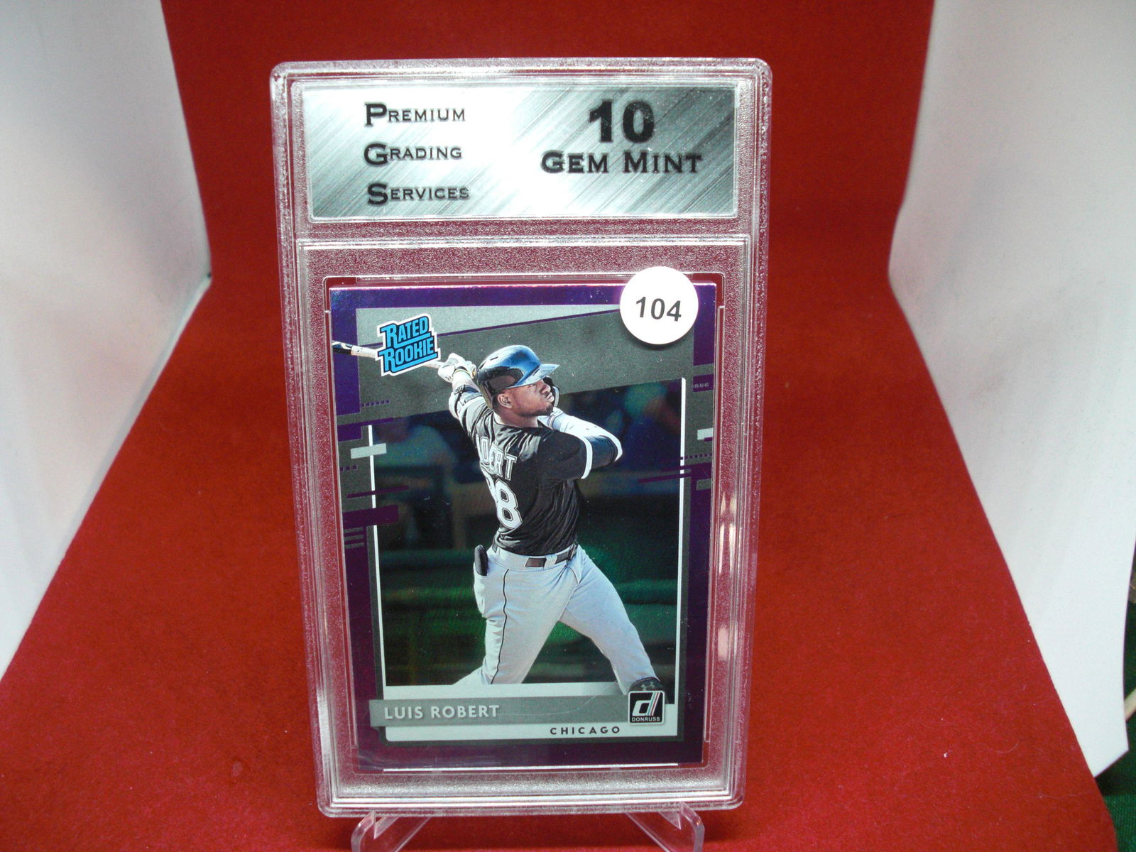 PGS Gem 10 luis robert purple rated rookie sp (1 of 1)