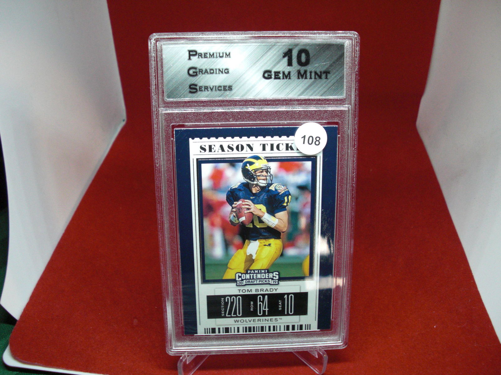 PGS Gem 10 tom brady season ticket (1 of 1)