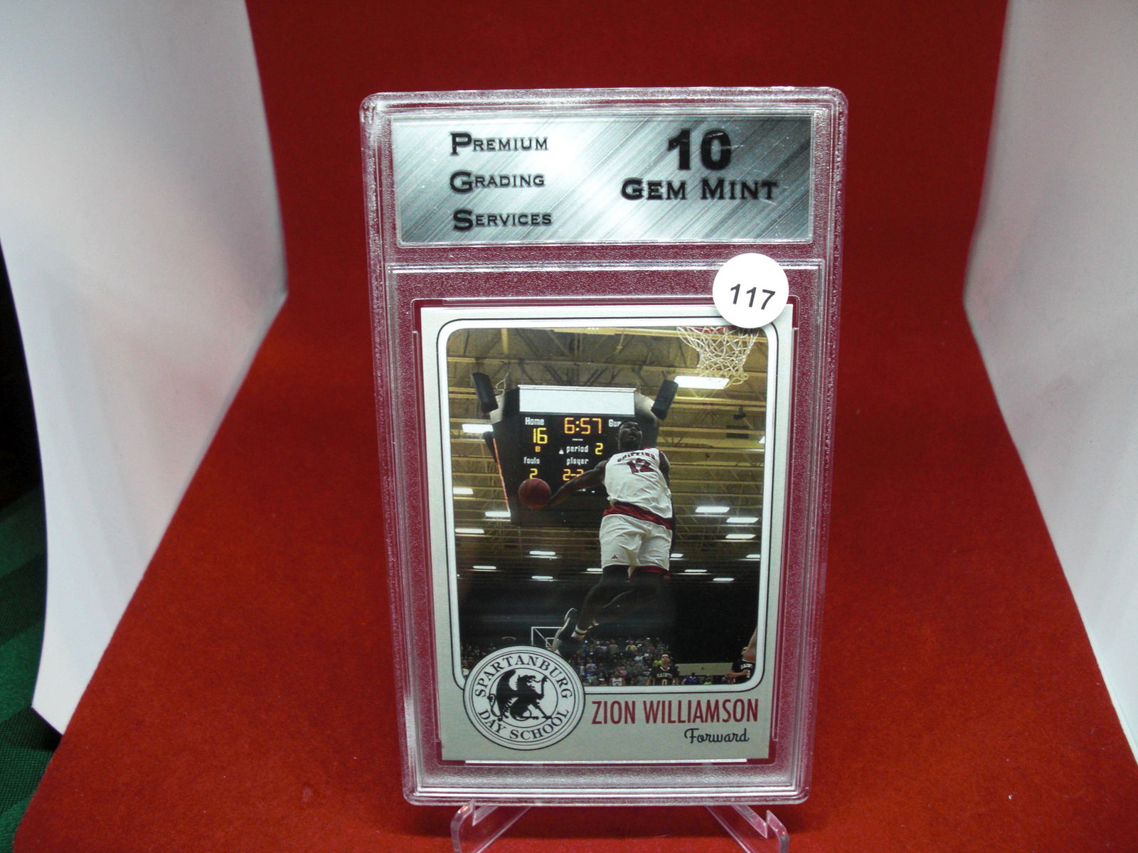 PGS Gem 10 zion williamson high school card (1 of 1)