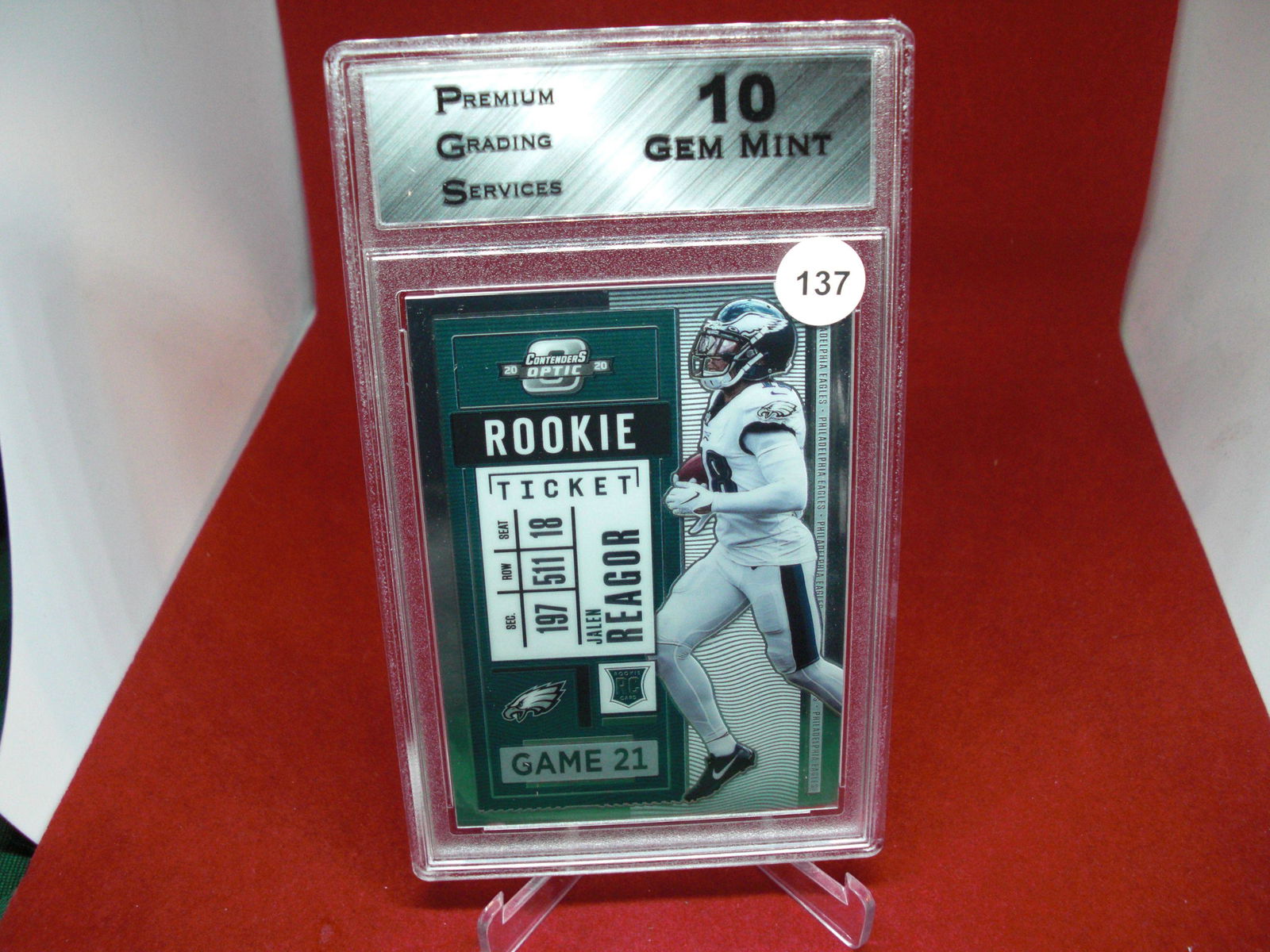 PGS Gem 10 jalen reagor rookie ticket (1 of 1)