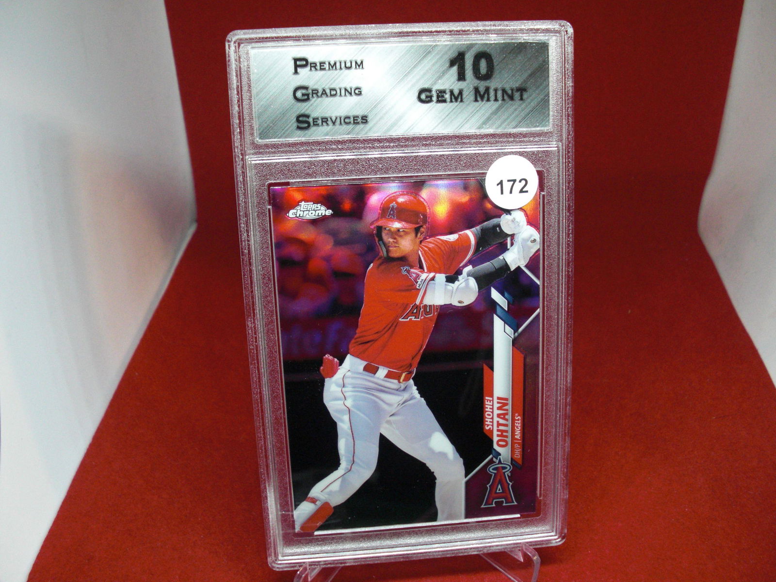 PGS gem 10 shohei ohtani pink refractor (1 of 1)