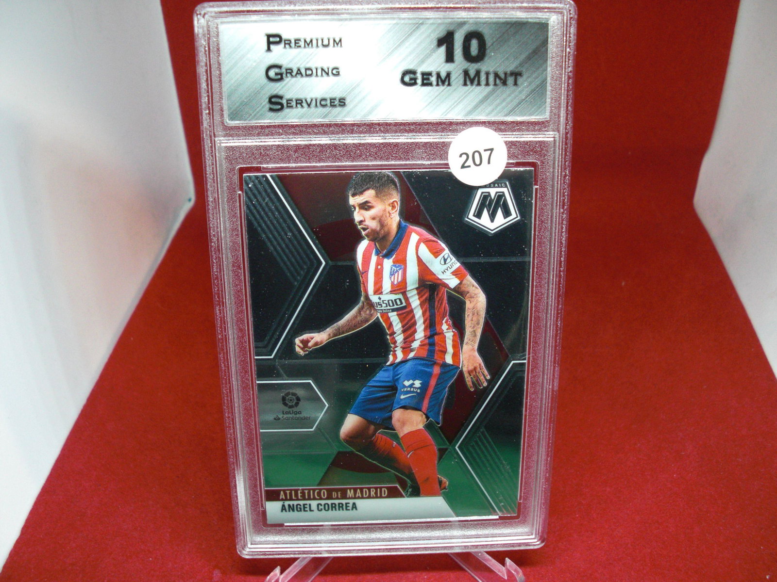 PGS Gem 10 Angel Correa Mosaic soccer: graded card
