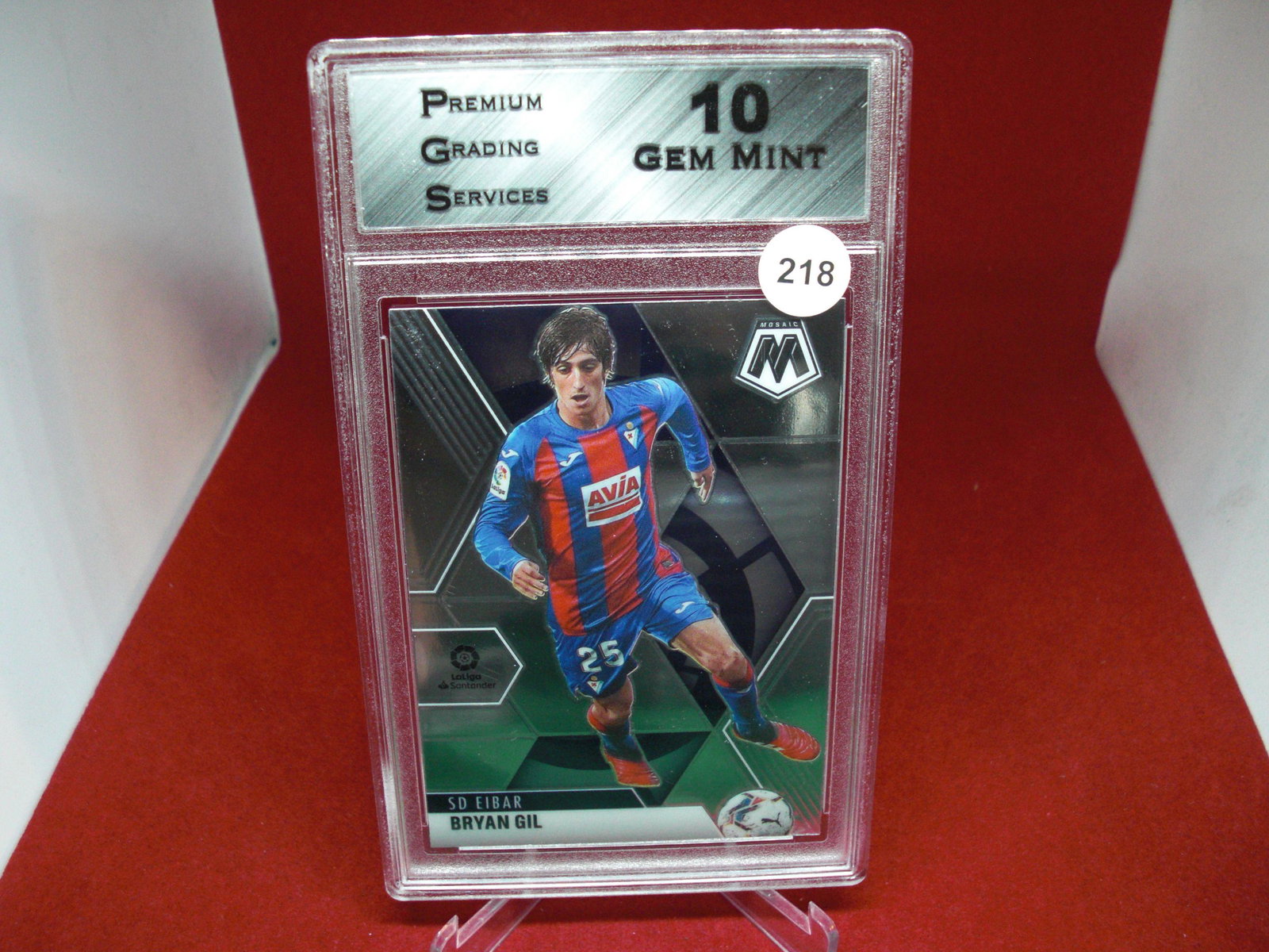 PGS Gem 10 bryan gill mosaic soccer: graded card