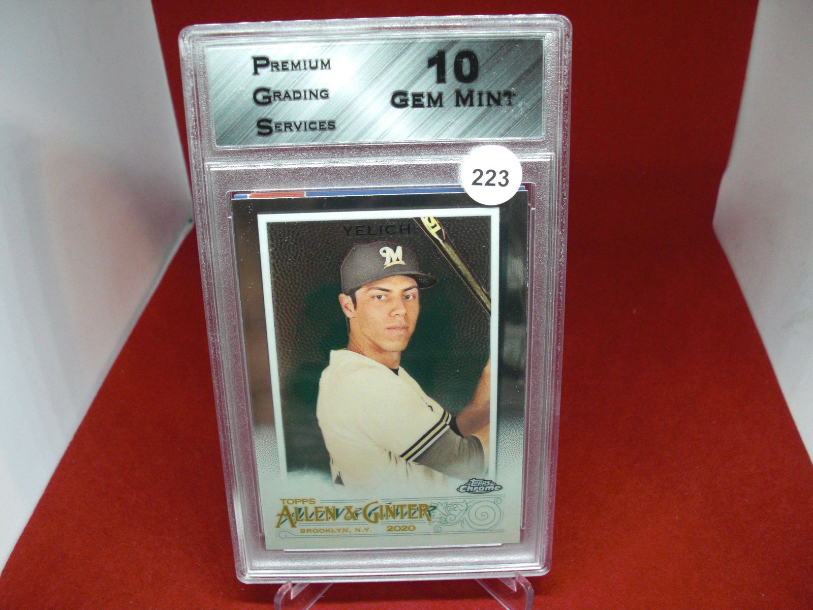 PGS Gem 10 Christian Yelich Allen and ginter Chrome (1 of 1)