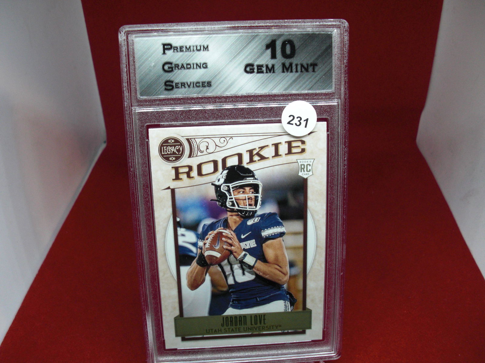 PGS Gem 10 Jordan love rookie card (1 of 1)