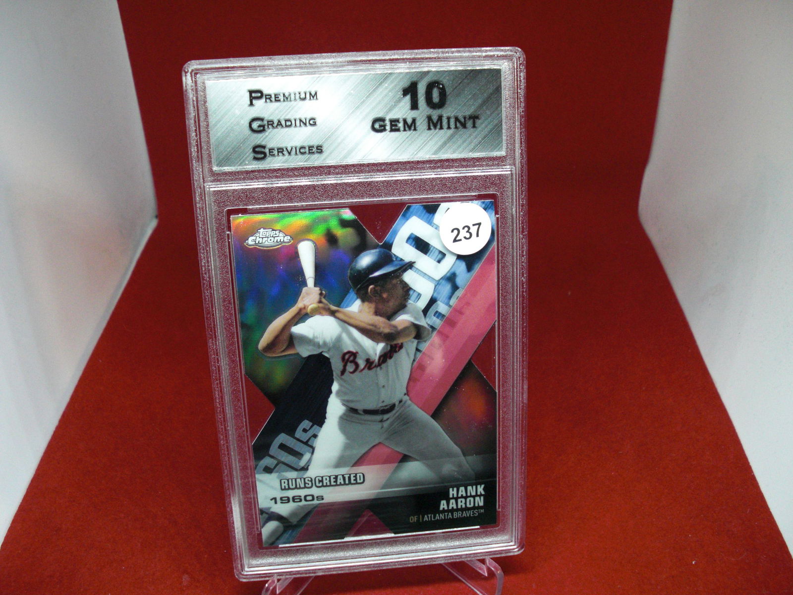 PGS Gem 10 Hank Aaron Topps Chrome diecut (1 of 1)